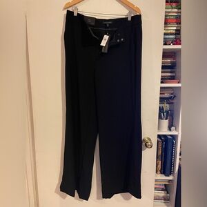 High Rise Wide Leg Black Pants from Banana Republic